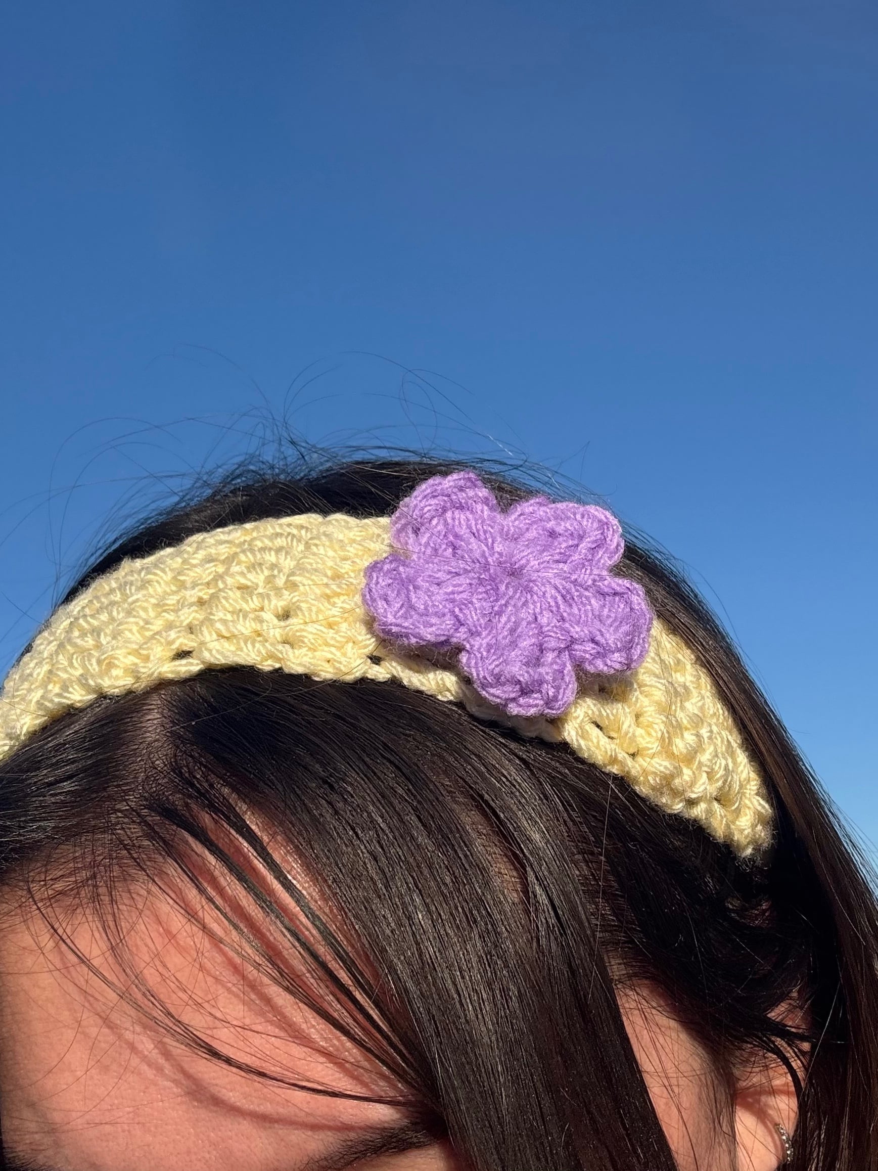 Handmade Crochet Headband with Optional Removable or Sewn on Flower - Pick your colors! from Kaylee Made In CA