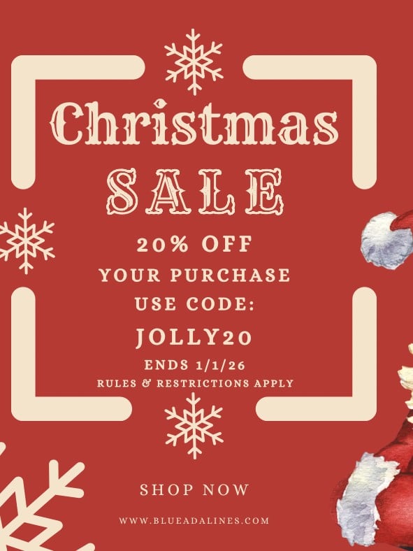 Christmas Sale now running! from Blue Adalines