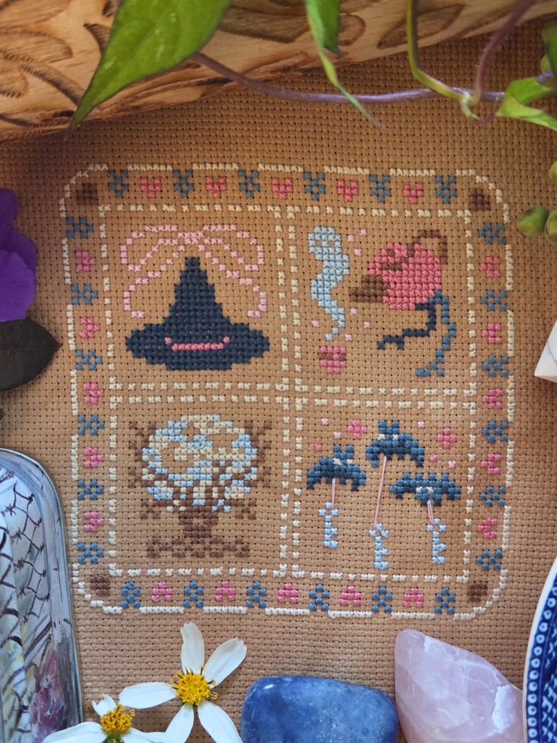 Cottage Witch Sampler from BAD Stitch