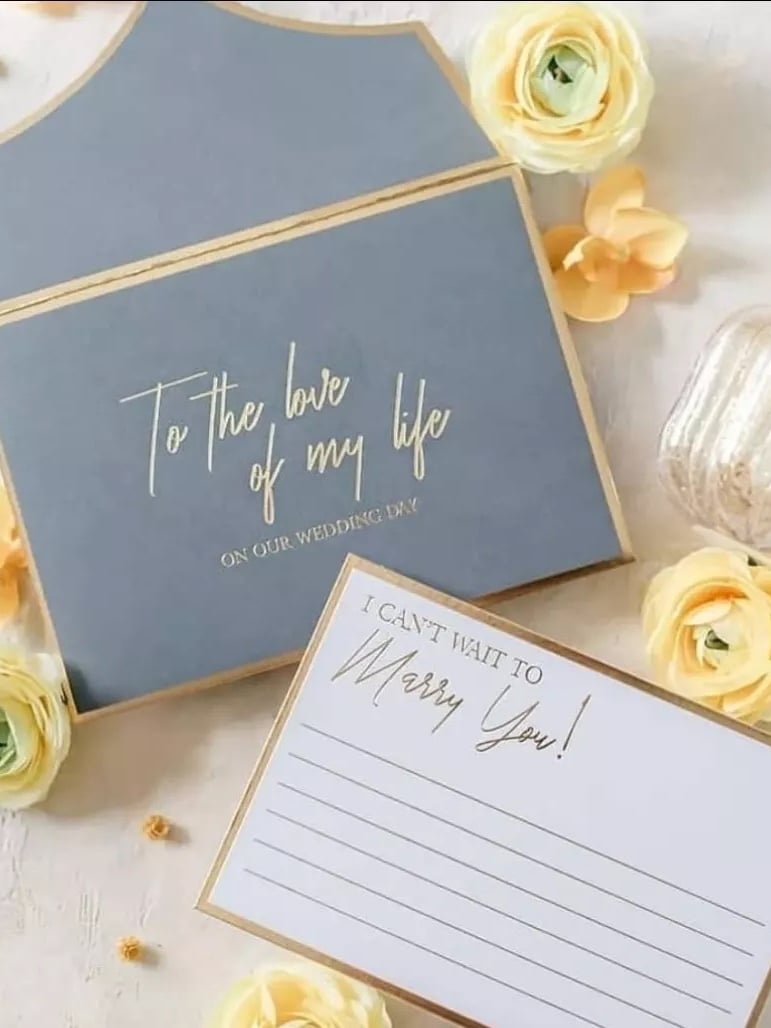 Your Fiancé Will Love This | Wedding Day Love Letters from Stationery For Lovers ©