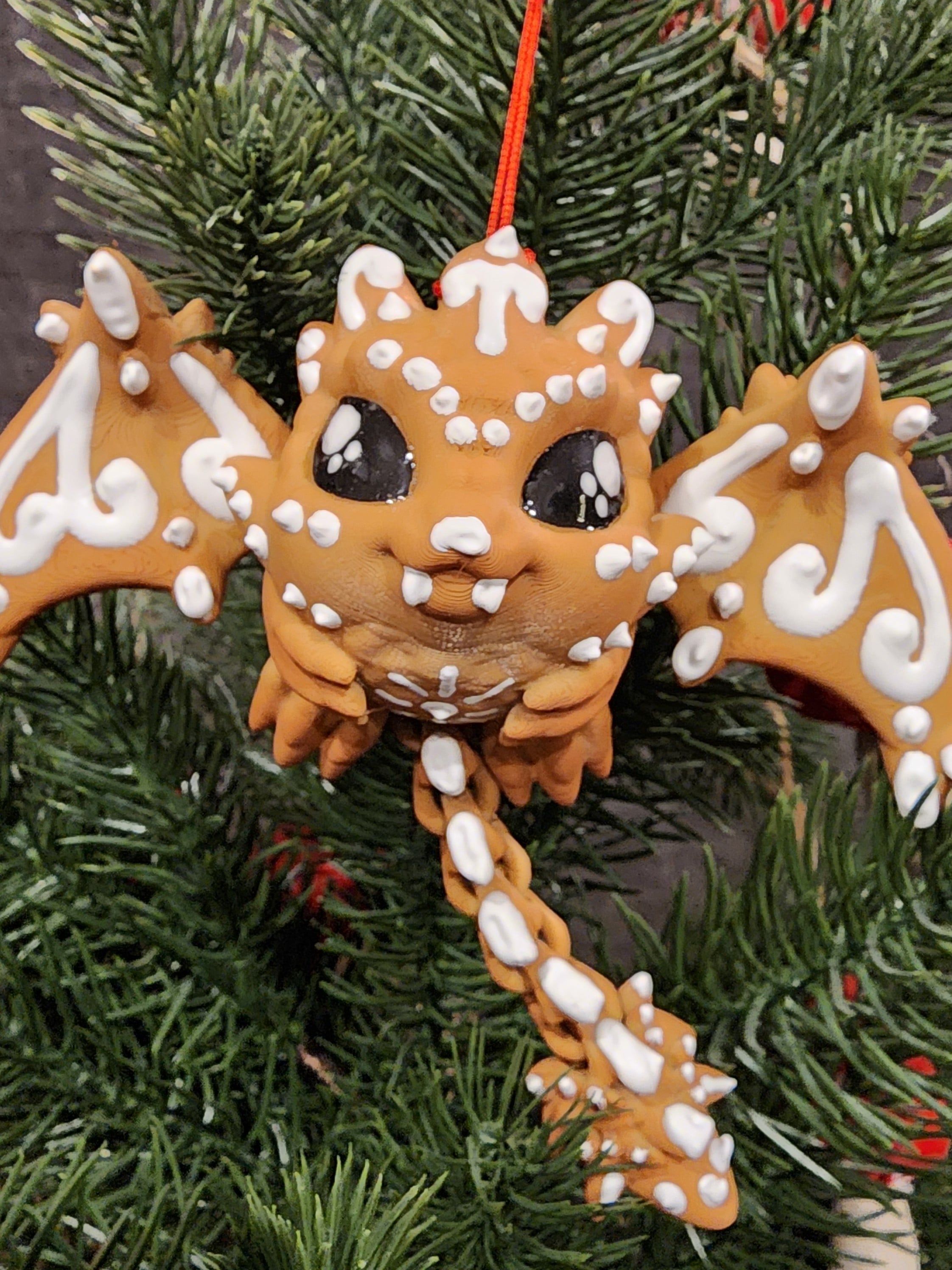 Printed Cookie Dragon Ornament! from WildRaccon3D