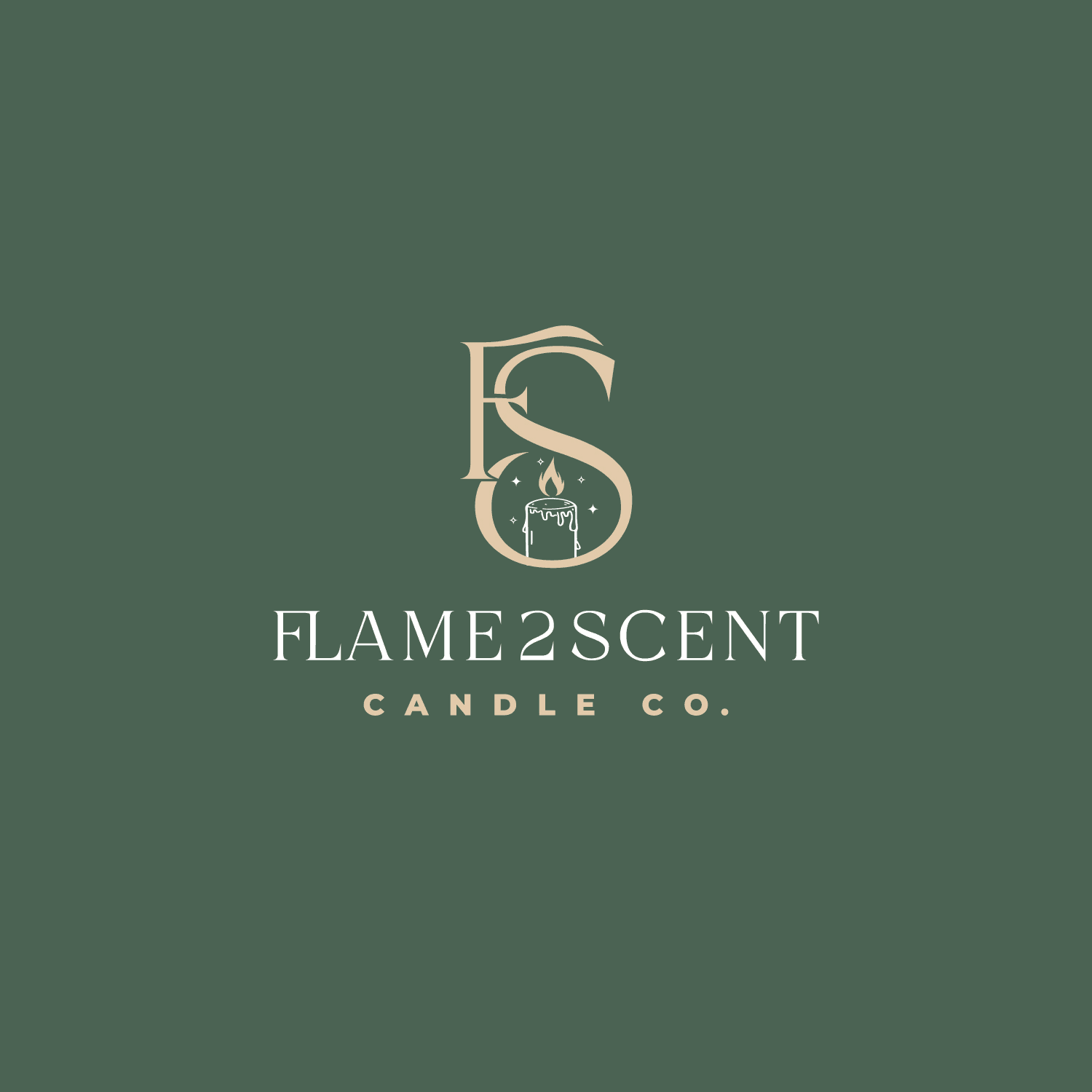 Flame2scent Candle Co. logo