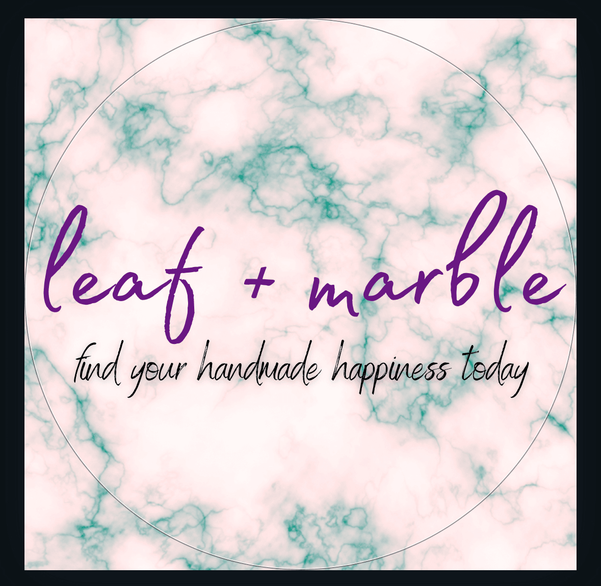 leaf + marble logo