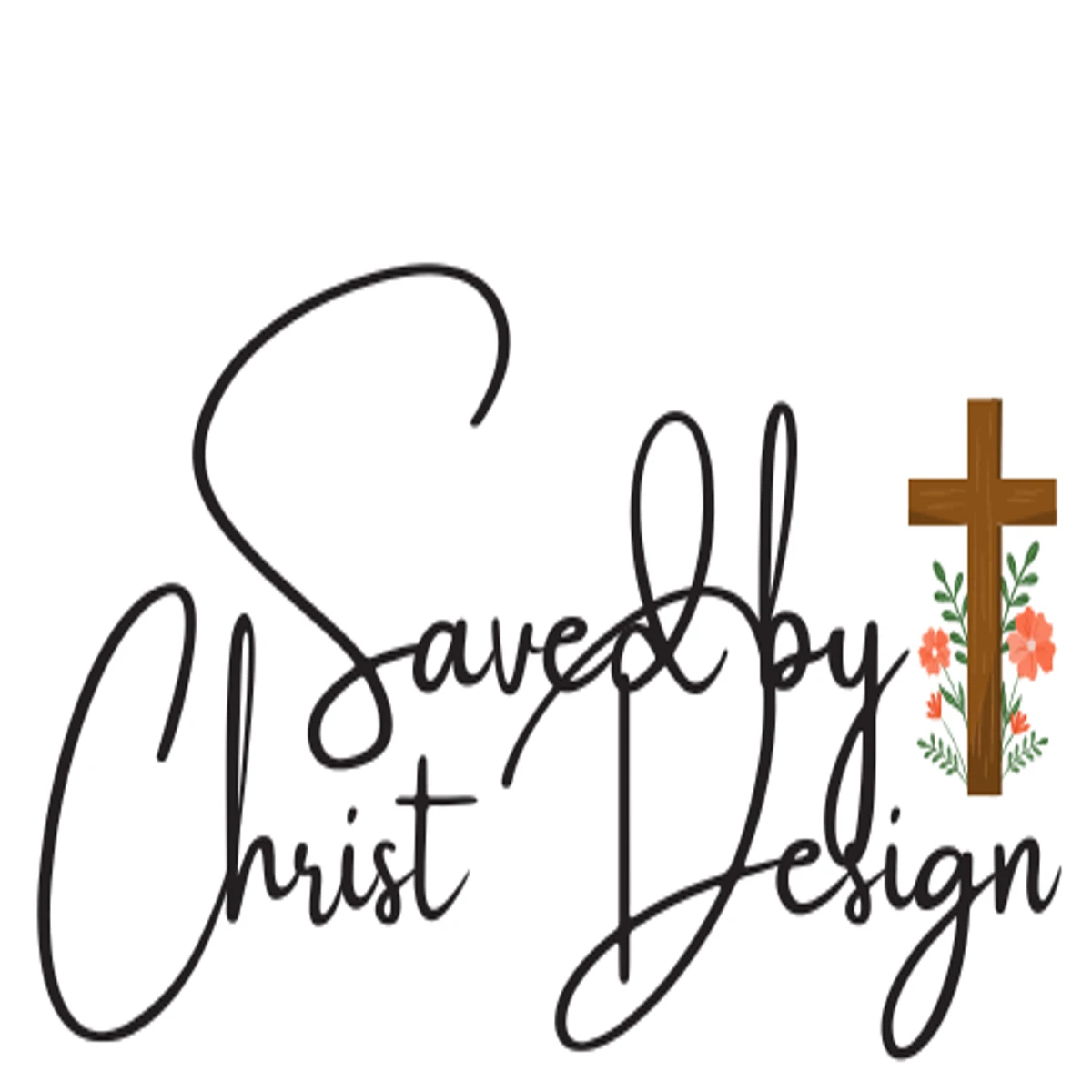 Saved By Christ Design logo